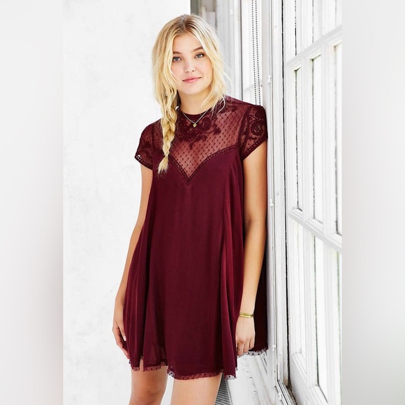 Urban Outfitters Dresses & Skirts - Kimchi Blue Lily embellished trapeze mini dress